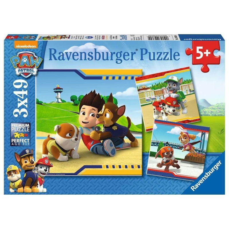 Ravensburger – Paw Patrol – Heroes With Coat (3x49pcs)