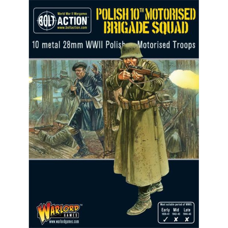 Warlord – Bolt Action: Polish 10th Motorised Brigade Squad (Metal)