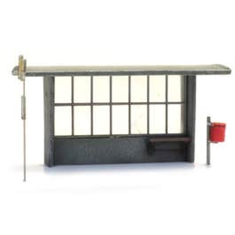 Artitec 10.378  HO Bus shelter concrete for bus and train (3x) kit