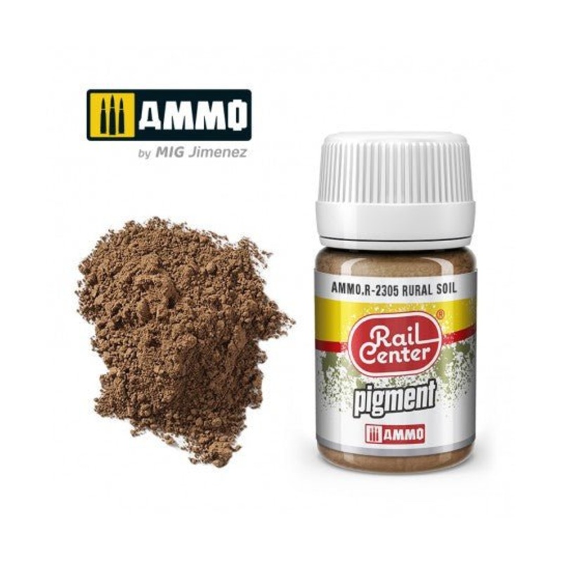 Rail Center Paint R-2305, Pigment, Rural Soil, 35ml bottle, Dry Pigment