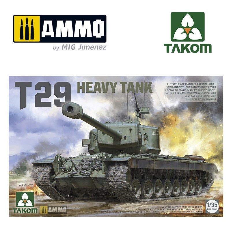Takom – 1/35 U.S. Heavy Tank T29