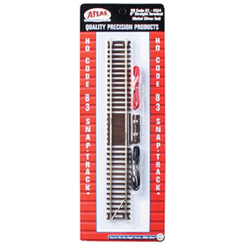 Atlas 554 HO, Code 83, Straight Terminal Track