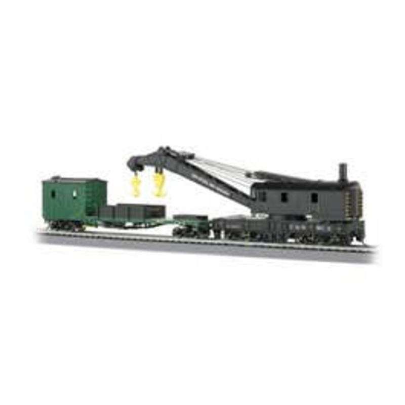 Bachmann #16122 250-Ton Steam Crane & Boom Tender- C&O