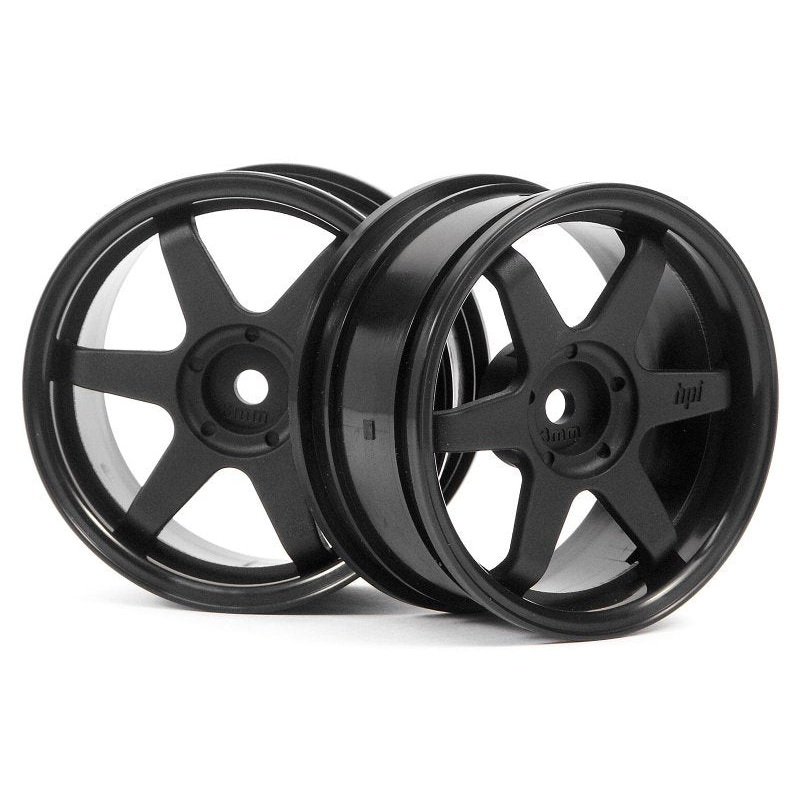 HPI – 3841 – TE37 Wheel 26mm Blk (3mm OFFSET/2pcs)