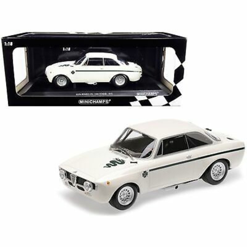 Minichamps – 1/18 Alfa Romeo GTA 1300 Junior 1971 White Limited Edition