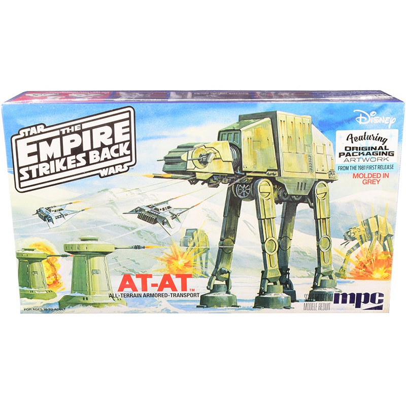 Skill 2 Model Kit AT-AT (All-Terrain Armored-Transport) “Star Wars: The Empire Strikes Back” (1980) Movie 1/100 Scale Model by MPC
