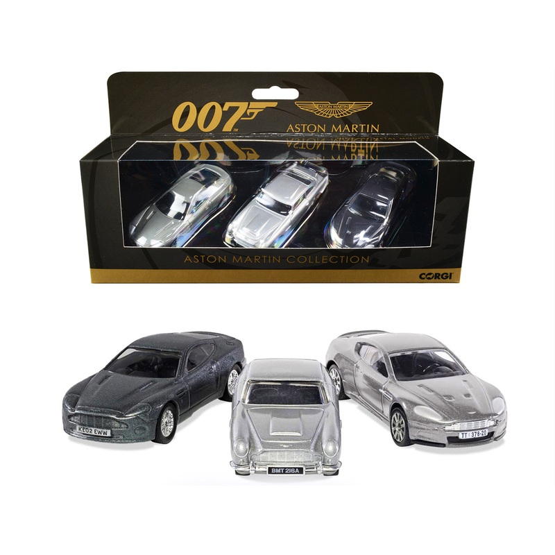 Aston Martin Collection “James Bond 007” Set of 3 Pieces Diecast Model Cars by Corgi