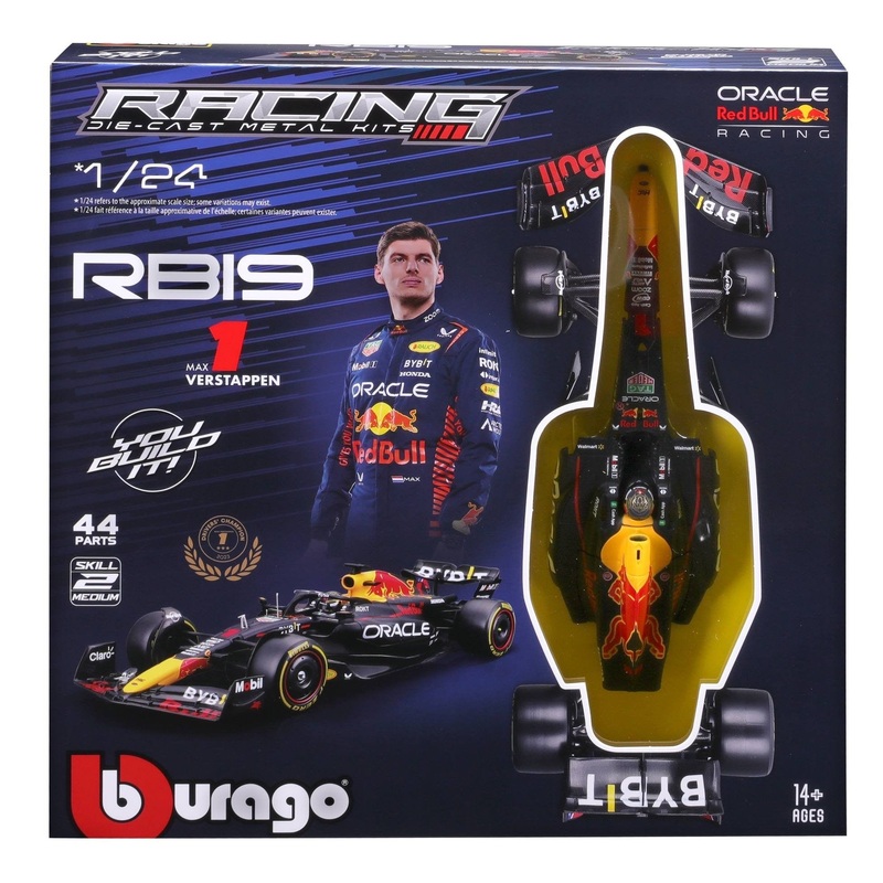 Burago – 1/24 Red Bull F1 RB19 2023 Model Kit #1 Verstappen