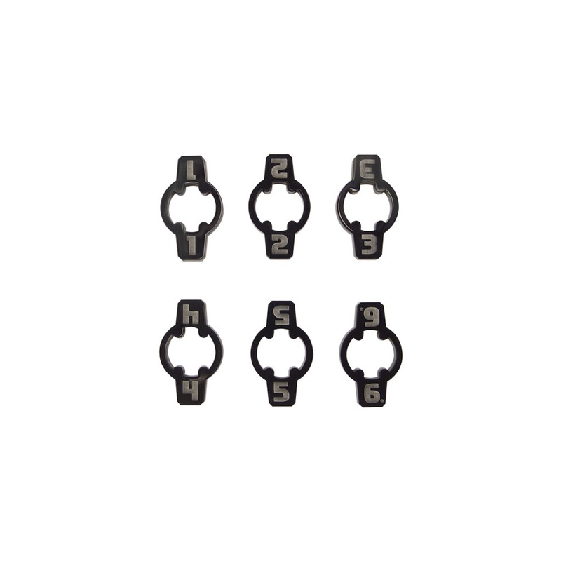 Micro Art Studio – Space Fighter ID Markers Small Black (6pc) P00260
