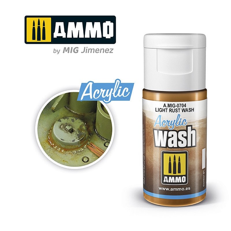 AMMO – 0704 Acrylic WASH Light Rust Wash