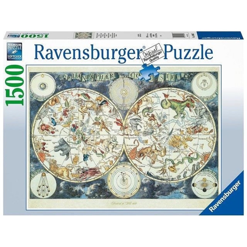 Ravensburger – World Map of Fantastic Beasts (1500pcs)