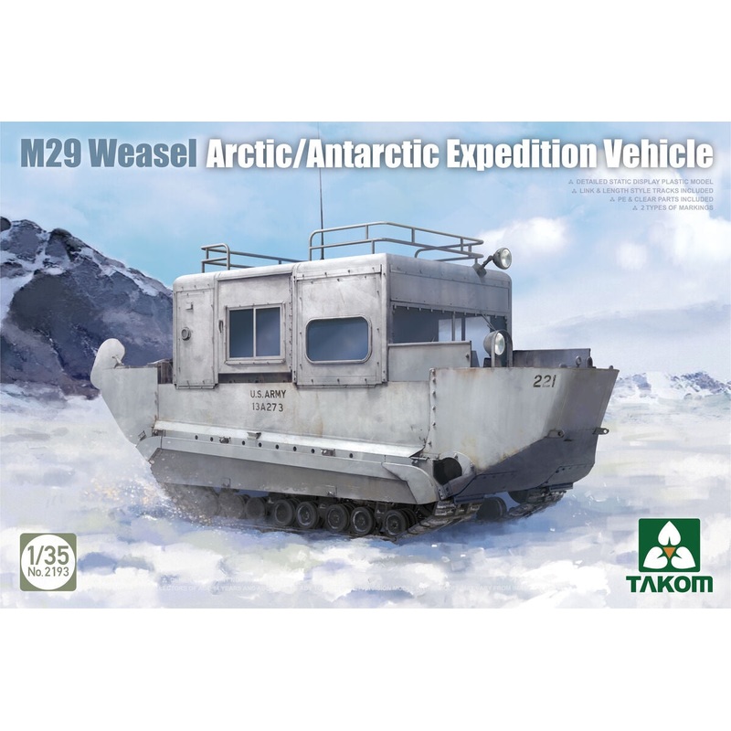 Takom – 1/35 M29 Weasel Arctic/Antarctic Expedition Vehicle