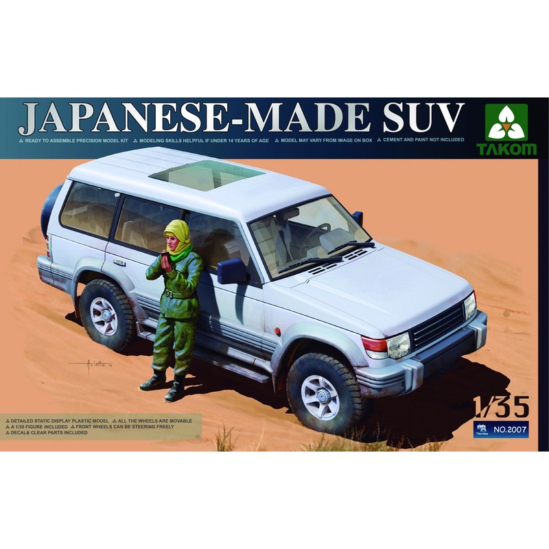 Takom – 1/35 Mitsubishi Pajero SUV w/Figure