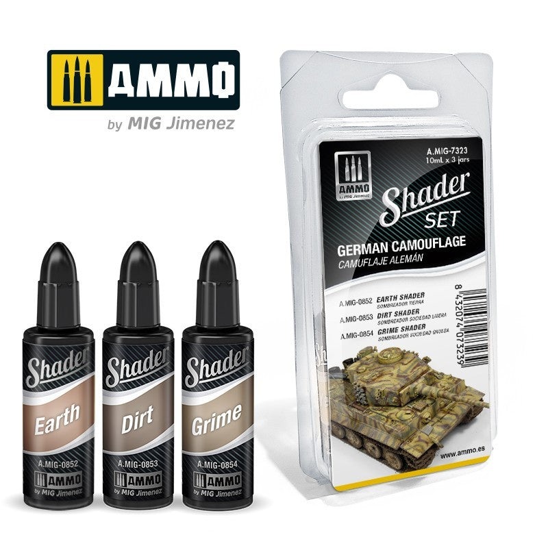AMMO – 7323 German Camouflage Matt Shader Set