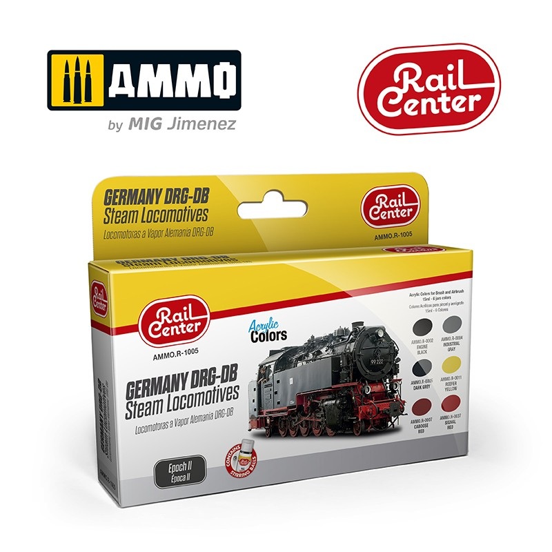 AMMO – R-1005 German DRG-DB Locomotive Epoch II (Paint Set)