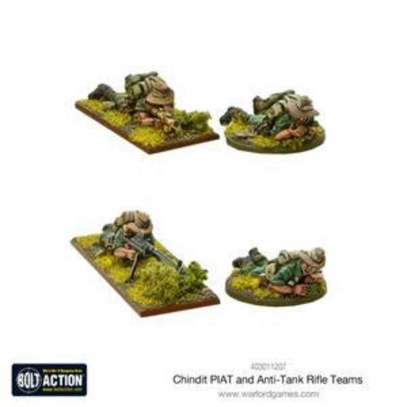 Warlord – Bolt Action  Chindit PIAT and anti-tank rifle teams
