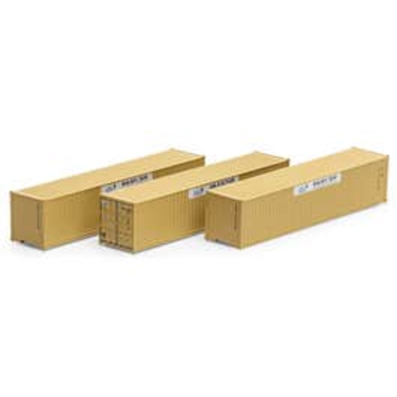 Athearn 20106 N 40ft Low Cube Container – ANYU #1 (3 pack)