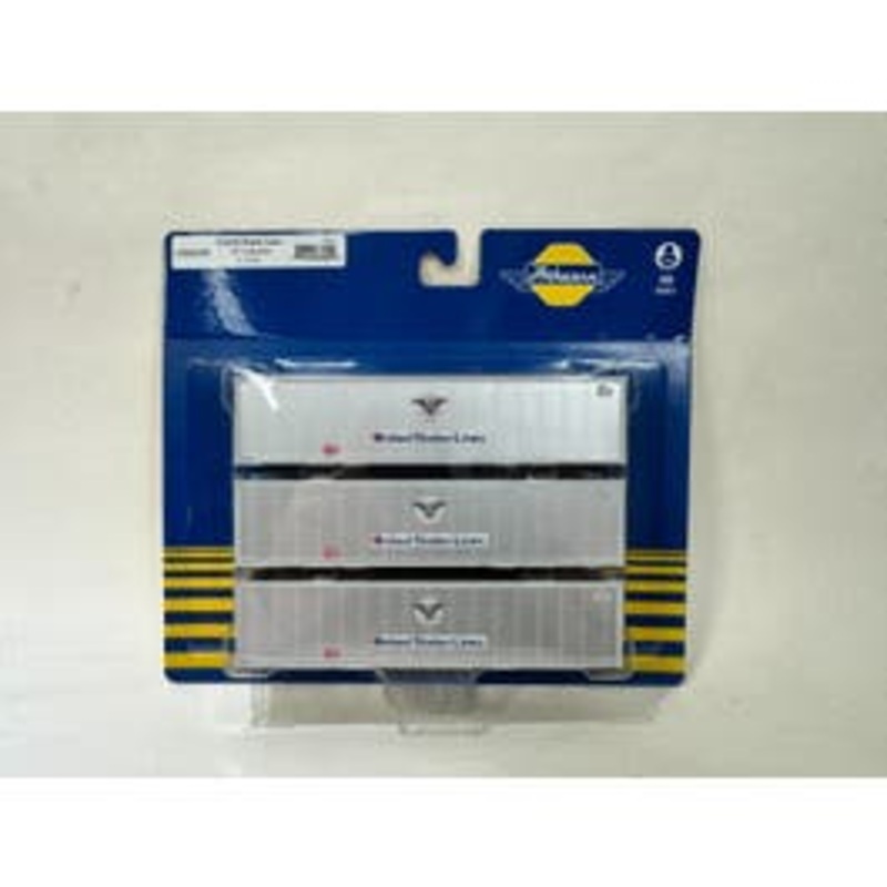 Athearn 63390  HO 40' Smooth Side Container – USLU (3pcs)