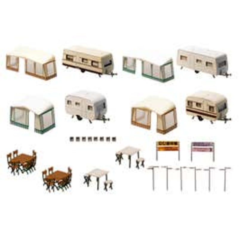 Faller 130503  HO Set of camping caravans