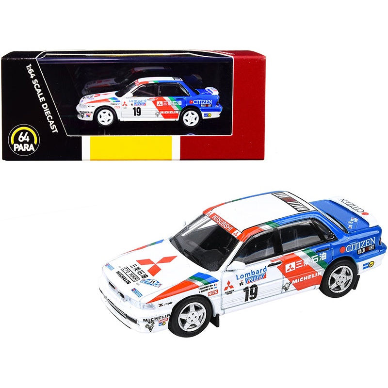 Mitsubishi Galant VR-4 #19 T. Salonen – V. Silander Lombard RAC Rally (1989) 1/64 Diecast Model Car by Paragon