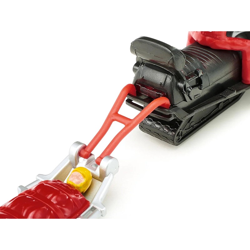 Snow Mobile Blue with Rescue Sledge and 2 Figures Diecast Model by Siku