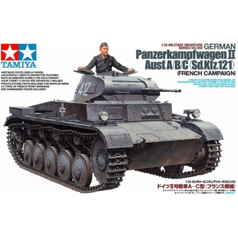 Tamiya – 1/35 Pz.kpfw. II Ausf. A/B/C