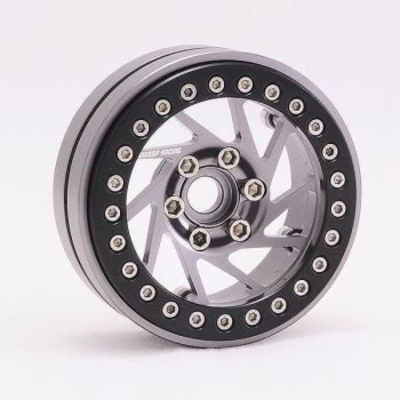 Sweep – 1.9″ Spiral Crawler Wheels 2pcs Gray