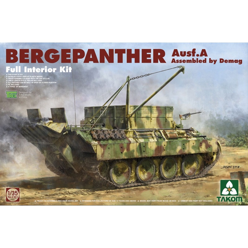 Takom – 1/35 Bergepanther Ausf.A Demag prod. w/Interior