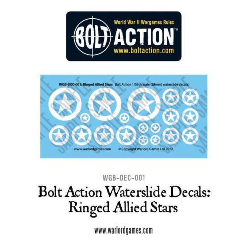 Warlord – Bolt Action: Decals – Allied Stars Ringed