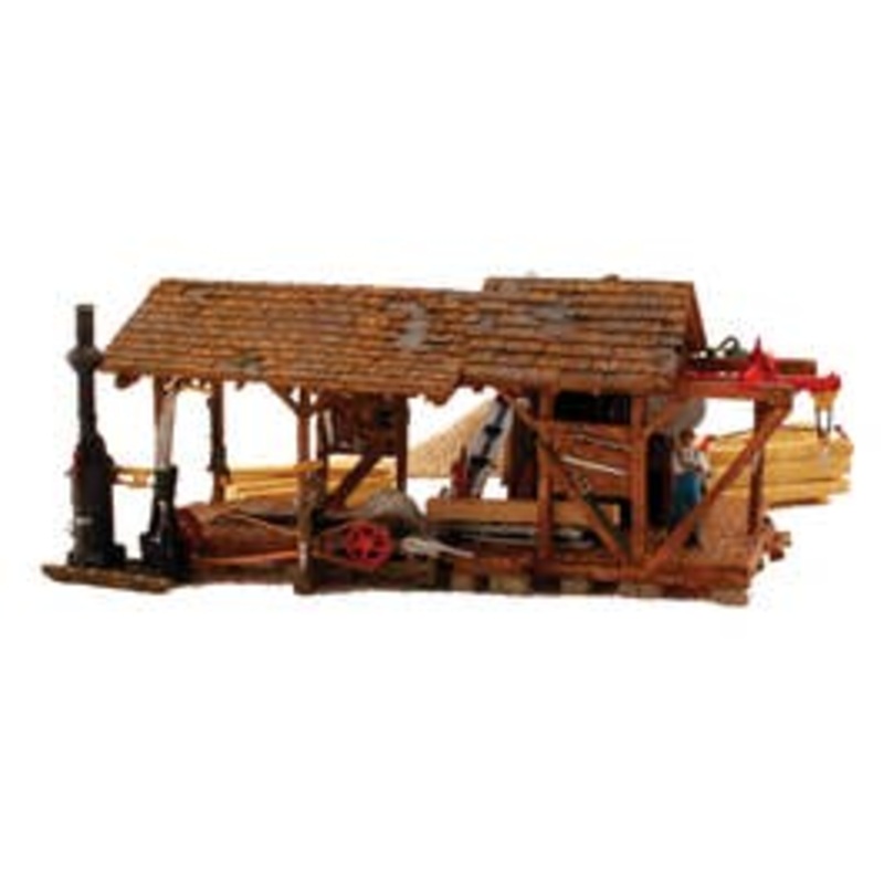 Woodland Scenics BR5044 HO Buzz's Sawmill (BUILT UP)