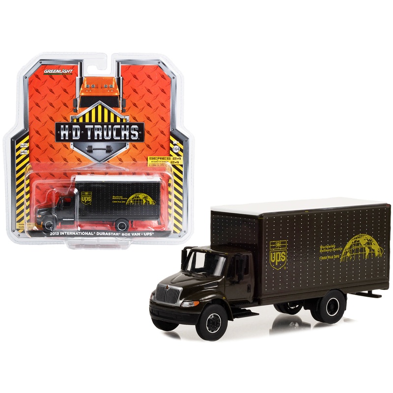2013 International Durastar Box Van “UPS (United Parcel Service) Worldwide Delivery Service” “Heavy Duty H.D. Trucks” Series 24 1/64 Diecast Model Car by Greenlight
