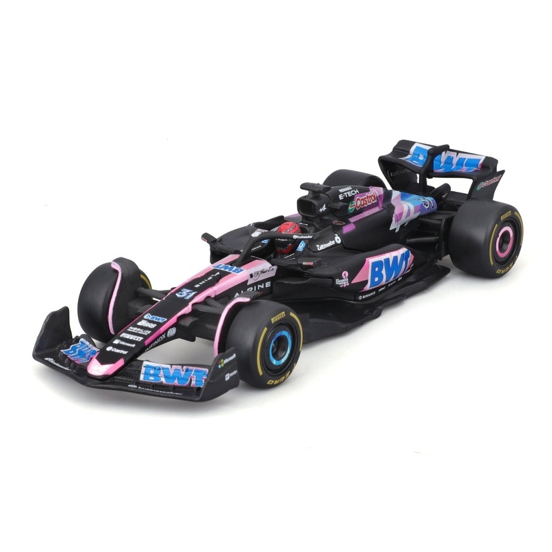 Burago – 1/43 BWT Alpine A524 2024 (w/Helmet HC) #31 Esteban Ocon