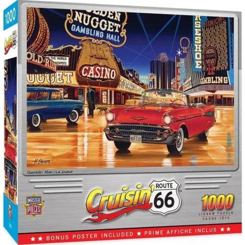 CRUISIN’ GAMBLIN’ MAN 1000 PIECE JIGSAW PUZZLE