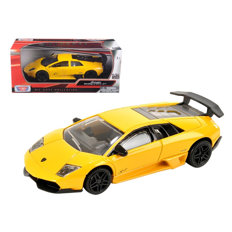 Lamborghini Murcielago LP 670 4 SV Yellow 1/24 Diecast Model Car by Motormax
