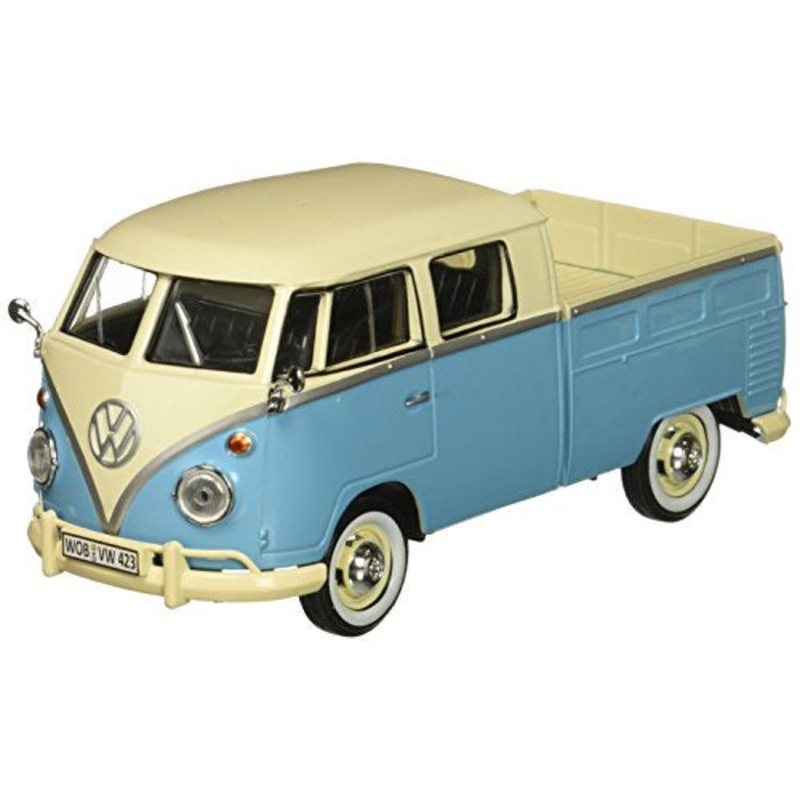 Motor Max – 1/24 Volkswagen Type 2 (T1) – Pickup (Cream Light Blue)