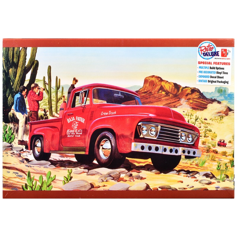 Skill 2 Model Kit 1953 Ford Pickup Truck “Baja Patrol” 1/25 Scale Model by AMT