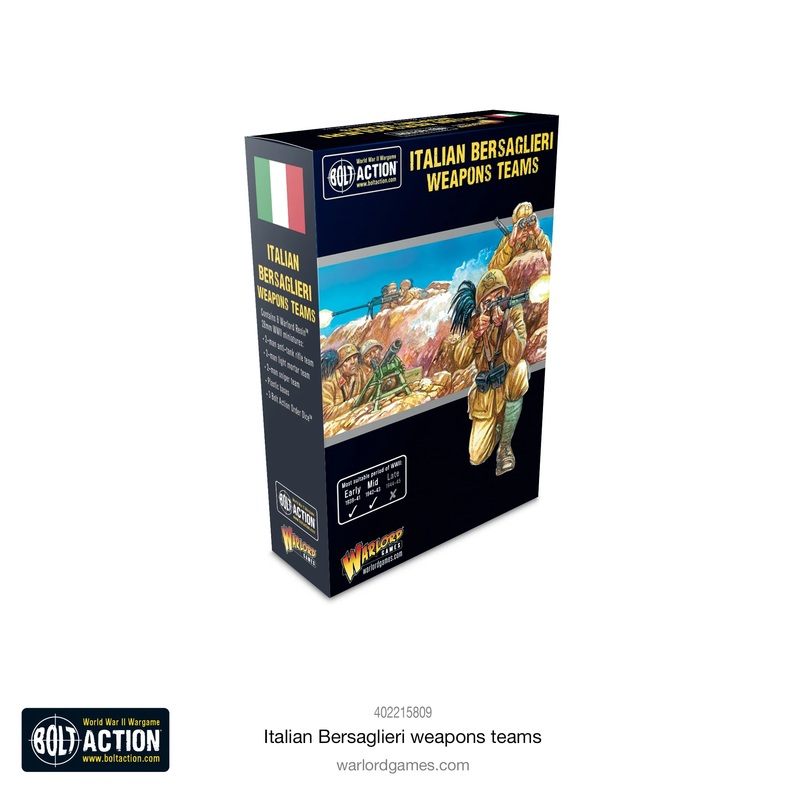 Warlord – Bolt Action: Italian Bersaglieri Weapons Teams