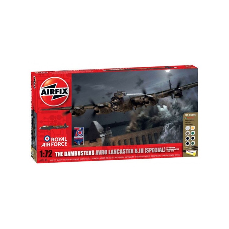 Airfix – 1/72 The Dambusters Avro Lancaster B.III (incl. Paints)