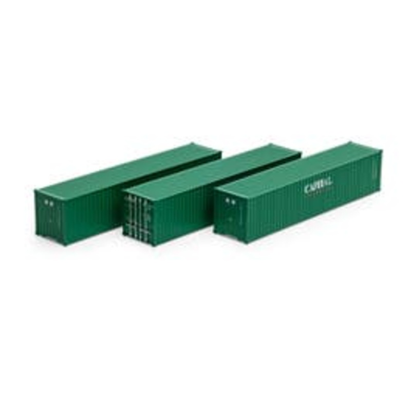 Athearn 16385  HO 40ft Low Cube Container – Capital (3 pack)