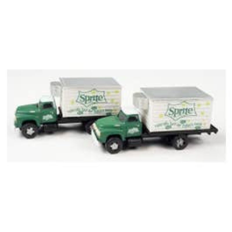 Classic Metal Works 50439 N 1954 FORD REFRIGERATED BOX TRUCK 2-PACK (SPRITE)