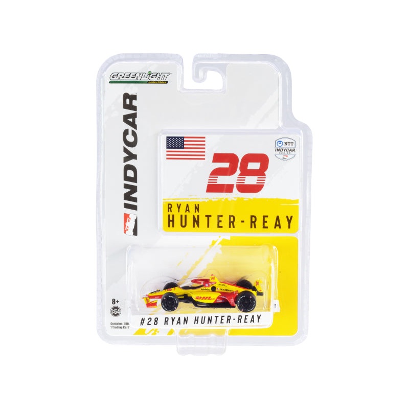 Dallara IndyCar #28 Ryan Hunter-Reay “DHL” Andretti Autosport “NTT IndyCar Series” (2021) 1/64 Diecast Model Car by Greenlight