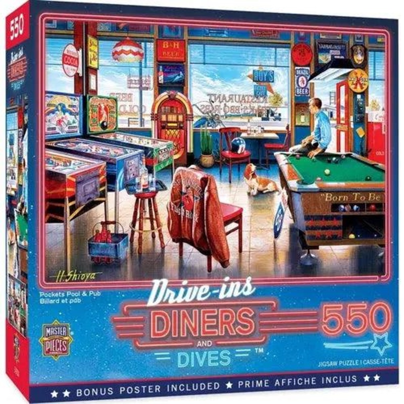Drive Ins – Diners and Dives 550 Pcs Jigsaw Puzzle