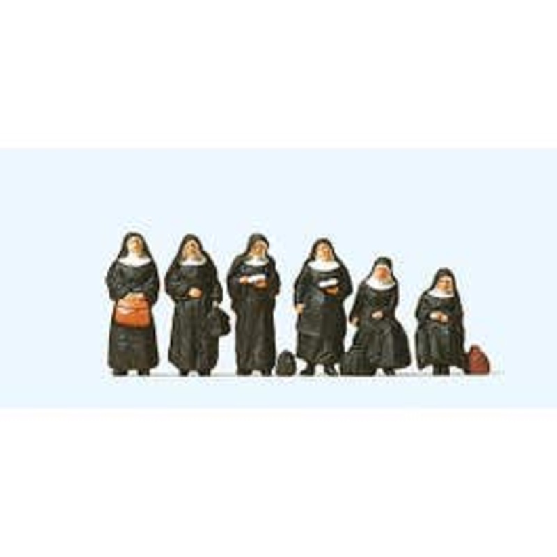 Preiser 10402 HO Nuns 6 pcs