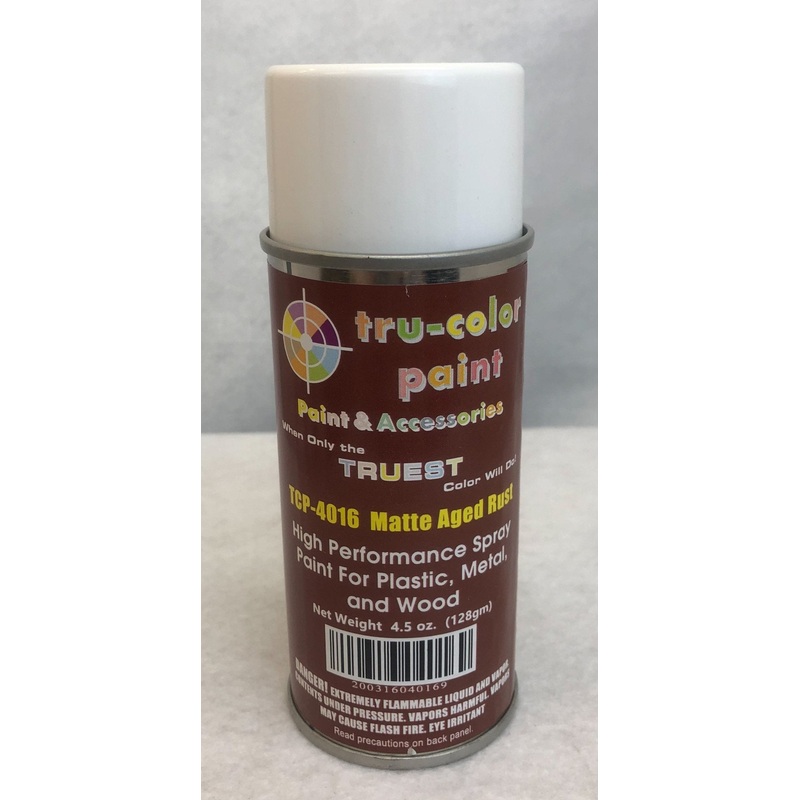 Tru Color TCP-4016 Matte Aged Rust, Spray Can, 4.5 ounce, Plastic, Metal and Wood