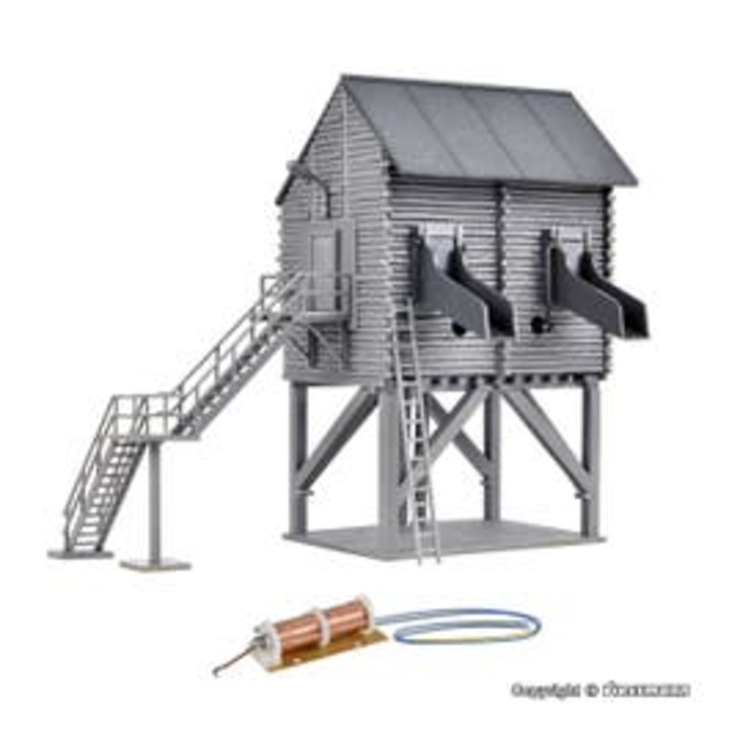 Vollmer 45635  HO Gravel loader terminal with motor-driven locking flaps, functional kit