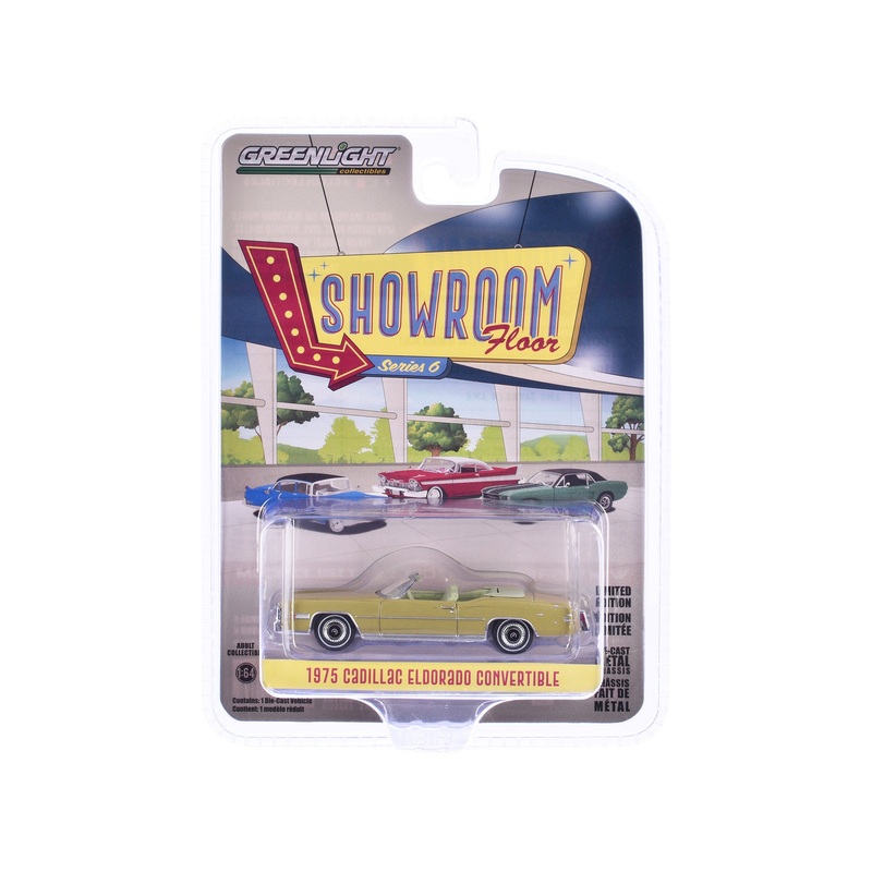 1975 Cadillac Eldorado Convertible Florentine Gold Firemist “Showroom Floor” Series 6 1/64 Diecast Model Car by Greenlight