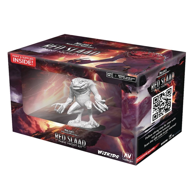 D&D Nolzur’s Marvelous Miniatures: Red Slaad – Paint Night Kit