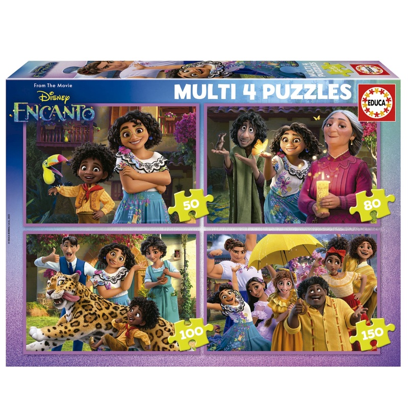 Educa – Encanto – Multi 4 Puzzles (50-80-100-150pcs)