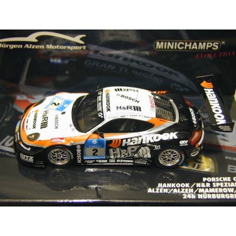 Minichamps – 1/43 Porsche Cayman Hankook/ H&R Spezialfedern 24h Nurburgring 2007