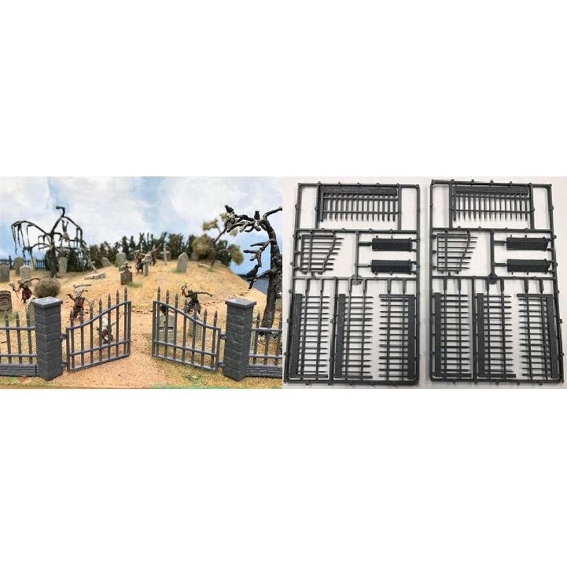 Renedra – Renedra Railings with a Gate (Plastic)